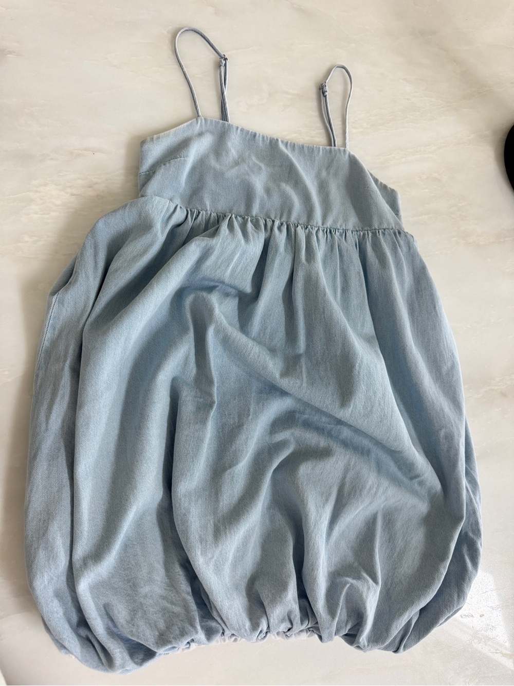 Women’s “denim” bubble dress